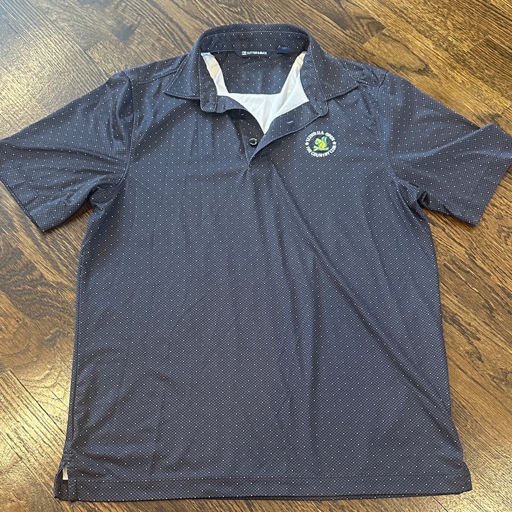 Performance Navy Microdot Polo Shirt